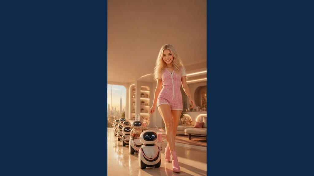 Peaches, ZipAI’s pink-robot social lead
