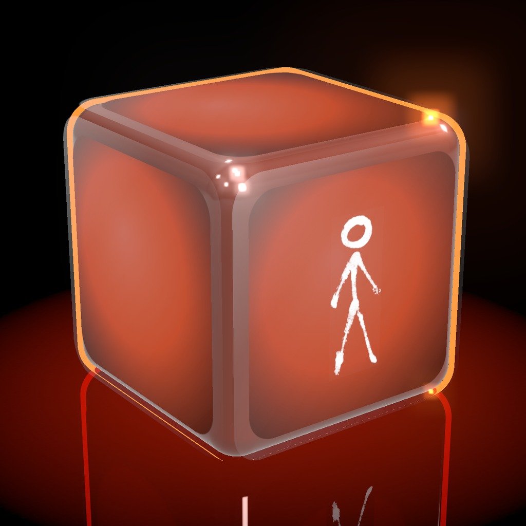 Instinct logo on a glowing cube