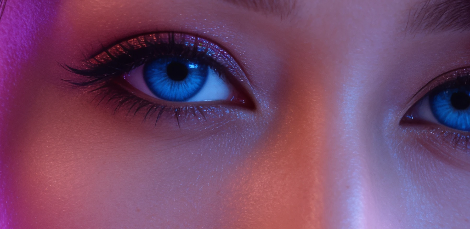 Eye crop of the glamour image